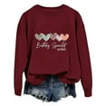 thumbnail image 1 of TINZ Sweat à Capuche Ample pour Femmes Automne et Hiver Mode Décontractée Imprimé Lettres Anglaises en Forme de Cœur, 1 of 2
