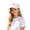 White, variant on RTKFRFLM Girls Butterfly Embroidered Sequin Baseball Cap Outdoor Adjustable Sun Protection Hat 3-6 Years