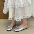 thumbnail image 4 of Women Tassel Bow Ballet Flats, Round Toe Slip‑On Soft Ballerina Shoes, Lightweight Flat Dress Shoes for Party Wedding Office, 4 of 9