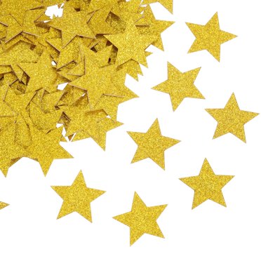 200Pcs Star Confetti Glitter Confetti Table Decor,1.2x1.2Inch,Gold