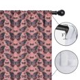 thumbnail image 4 of Blackout Kids Curtains,Pink Butterfly Pattern Childrens Insulated Curtains Set Of 2,Bedroom Essentials,Toddler Room Decor 42"x54", 4 of 5