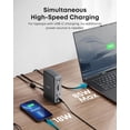 thumbnail image 5 of Anker Laptop Docking Station, 13-in-1 USB-C Docking Station, Triple Display with 2xHDMI and 1xDP, 10 Gbps USB-C and 5 Gbps USB-A Data, Ethernet, Audio, SD, 85W Charging, 5 of 7