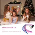 thumbnail image 2 of Braid Hair Extensions Braided Hair Ties Ponytail Holders Hair Extensions Assorted Color Synthetic Material Comfortable Fixation 6Pcs, 2 of 4