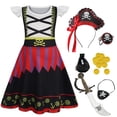 thumbnail image 1 of Disfraz de pirata Eledobby para niñas con accesorios de 9 a 10 años, 1 of 8