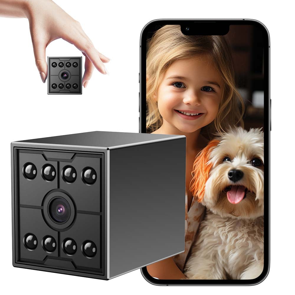 Mini Security Camera 1080P Wireless Battery Powered Home Pet Monitor WiFi Night Vision Cam