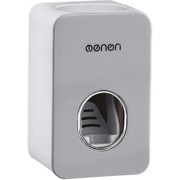 Wall-mounted Toothpaste Dispenser Automatic Squeezer Toothpaste Dispenser-waterproof And Dust Free(gray) 7x6x11cm