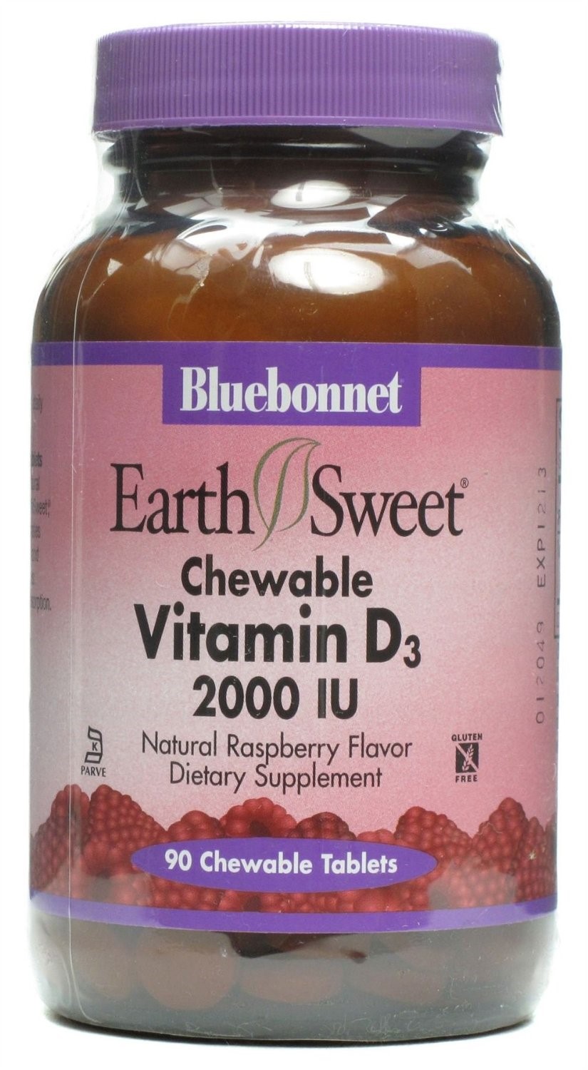 Earth Sweet Vitamin D3 2000 IU Chewables, 90 Ct