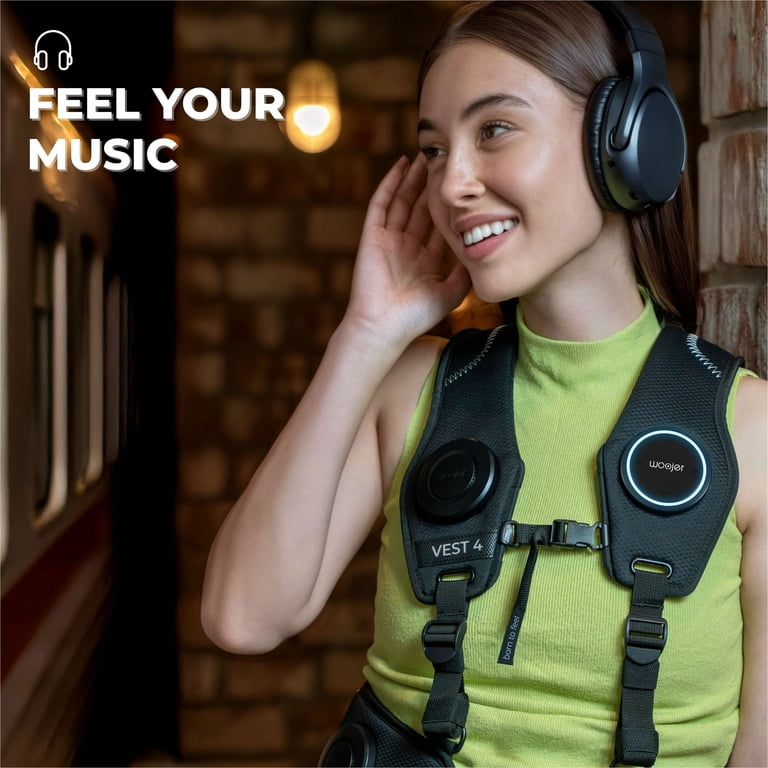 Woojer High-Fidelity Haptic Vest 4, for VR, Games, Music, Movies