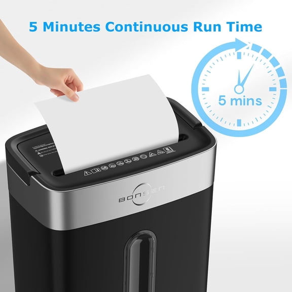 Shredder for Home Office, 4 Gallons 8-Sheet Cross Cut Credit Card Shredder, Small Paper Shredder for Home Use, High Security Level P-4, ETL Certification (S3101)