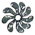 thumbnail image 2 of LOVIVER Golf Iron Head Cover Protector Training Equipment Outdoor Waterproof Wedges Iron Green, 2 of 8