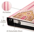 thumbnail image 3 of FORMRS 3 Ring Photo Album 4"x6" Self Adhesive Large Capacity PU Leather Cover, Gingerbread Houses, 3 of 8