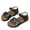 Black, variant on Kureaily Summer Girls' Large Sized Casual Sandals Made Of Cork With Colorful Prints Comfortable Sandals Suitable For Outdoor Use Beach Shoes./ Size 9,3-3.5 Years(Black)