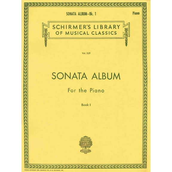 Sonata Album for the Piano - Book 1: Schirmer Library of Classics Volume 329 Piano Solo (Paperback)