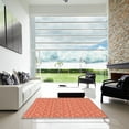 thumbnail image 6 of Ahgly Company Indoor Round Patterned Fire Engine Red Area Rugs, 5' Round, 6 of 6