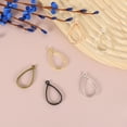 thumbnail image 4 of Uxcell 36 Pcs Open Bezel, Teardrop Resin Bezels Pendants Open Back Bezels for DIY Crafts Silver, 4 of 7