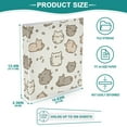 thumbnail image 5 of Iauyy PVC Round Ring Binders, 200 Page Capacity, 2 Pack，A Cat Pattern, 5 of 8