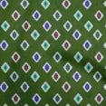 thumbnail image 1 of oneOone Silk Tabby Forest Green Fabric African Aztech Sewing Material Print Fabric By The Yard 42 Inch Wide, 1 of 4