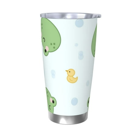

Goofa Kawaii Frogs for 20 oz Skinny Tumbler Stainless Steel Coffee Mug Slim Vacuum Insulated Travel Cup Car Cup-Without Straw
