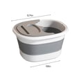 thumbnail image 3 of SuoKom Foldable Foot Bath Bucket with Handle and Lid, Portable Foot Bath Spa Bucket with Massage Acupoints, Portable Foot Bath Bucket, Foldable Spa Bucket for Foot, 3 of 6