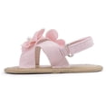 thumbnail image 4 of Tqyyweavej Baby Girls Sandals 3D Flower Open Toe Princess Flat Shoes Non-Slip Outdoor Summer Sandals with Adjustable Ankle Strap, 4 of 8