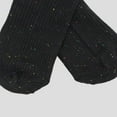 thumbnail image 3 of Women's Chic Style Solid Speckled Crew Socks Non Slip Cotton for Casual 2 Pairs - Black, 3 of 6