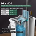 thumbnail image 3 of Juego de fregonas y cubos JOYMOOP Flat Squeeze Mop Flat Head Flat Head White, 3 of 8
