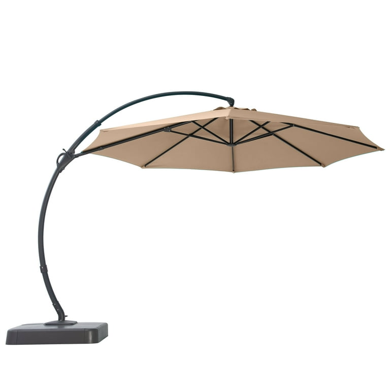 LAUSAINT HOME 11FT Deluxe Cantilever Patio Umbrella, Adjustable Base, 360 Rotation, Champagne - Walmart.com LAUSAINT HOME 11FT Deluxe Cantilever Patio Umbrella, Adjustable Base, 360 Rotation, Champagne - Walmart.com