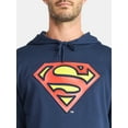 thumbnail image 4 of Superman Men's and Big Men's Embossed Graphic Hoodie, Sizes XS-3XL, 4 of 5