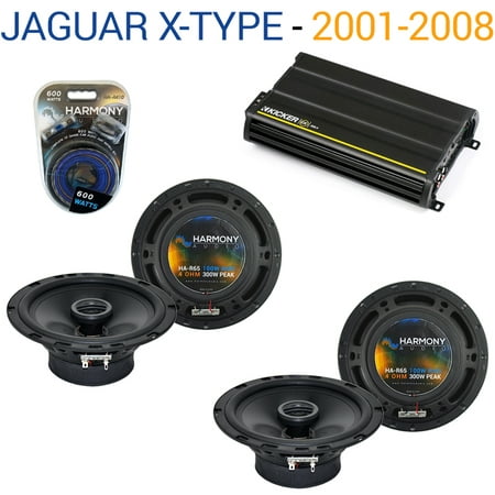 Jaguar X-Type 2001-2008 OEM Speaker Replacement Harmony (2) R65 & CX300.4 Amp - Factory Certified