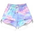 thumbnail image 5 of NTACZA Active Fit Spring Shorts for Women Mid Quick-Dry,Breathable,Lined,Side Pockets Running Elastic Waist Drawstring Shorts for Ladies, 5 of 6