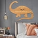 thumbnail image 4 of Reloj de pared de dinosaurio con pilas, de cuarzo, ideal para decoración de pared de hotel. diplodocus, 4 of 9