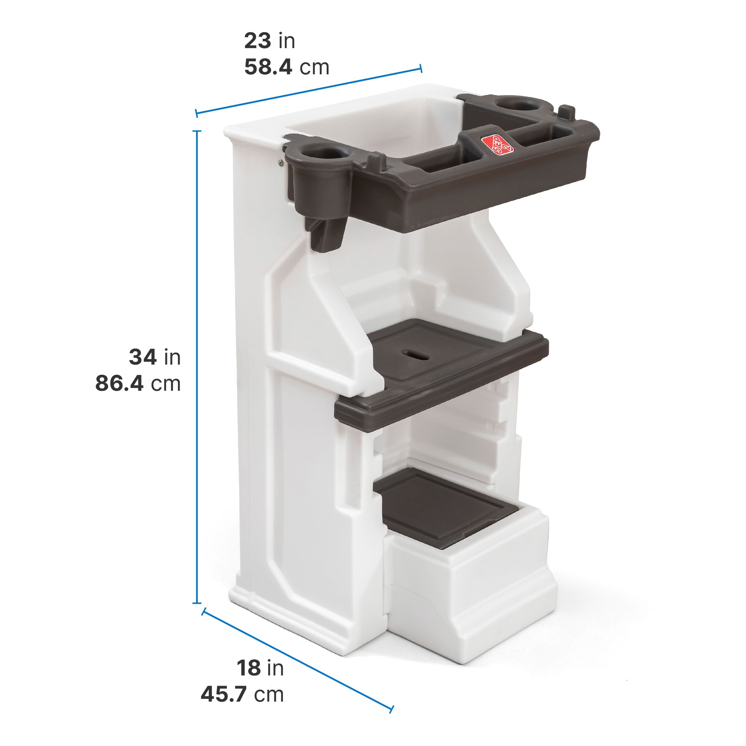 Step2 Mobile Helper Toddler Tower, Adjustable Kids Furniture, White