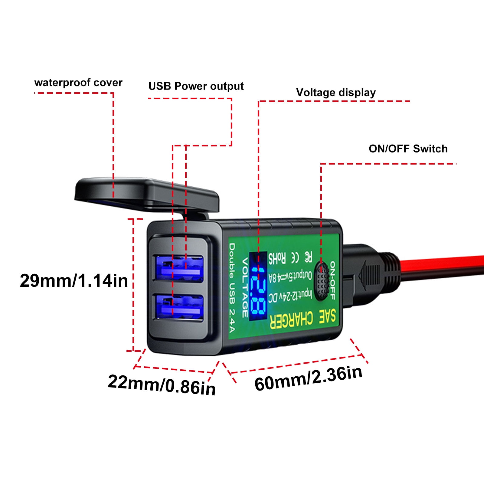 MICRO USB CHARGER for P//N DS8330-1 BATS8 02491-0028-00