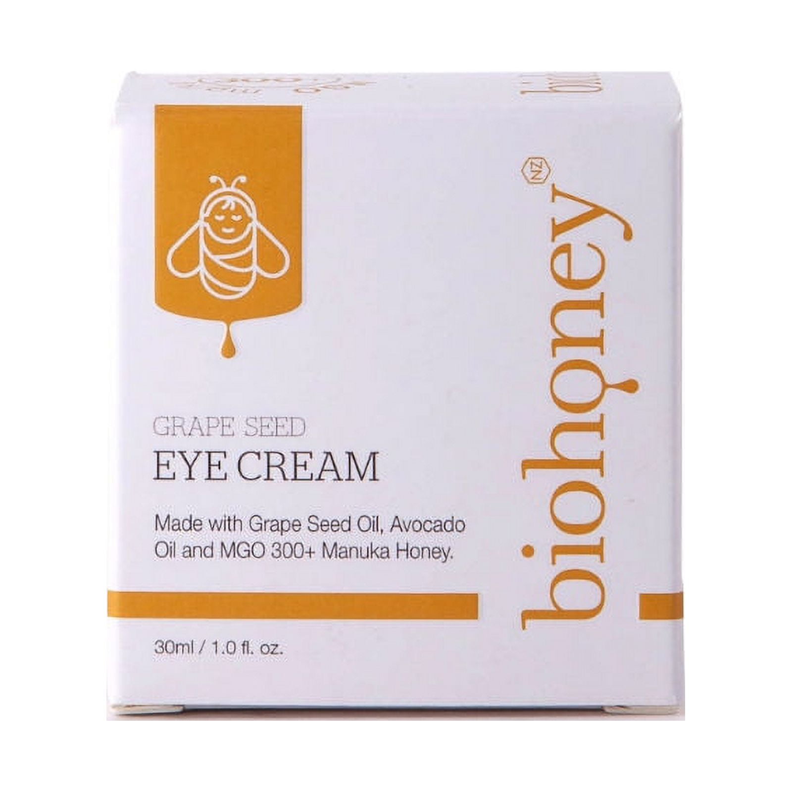 Bio Honey Eye Cream with Grapeseed Oil - 1 oz (30 mL) - Anti-Aging & Dark Circle Treatment