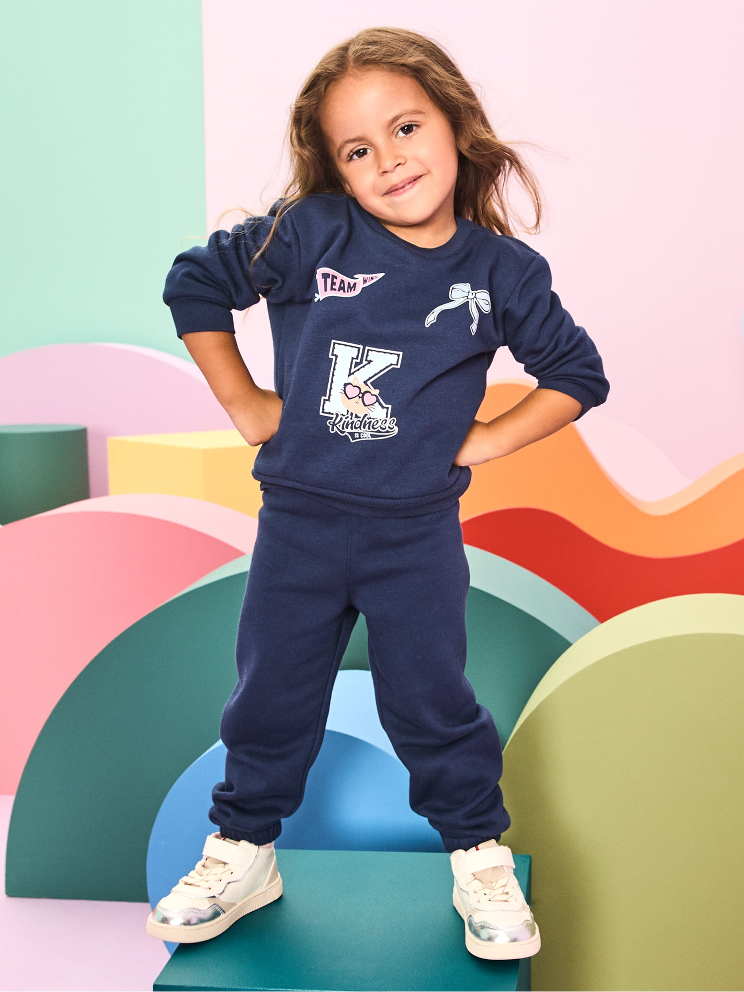 Garanimals Baby & Toddler Girl Outfit Set, 2-Piece Fleece, Sizes 0-6T