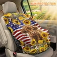 thumbnail image 2 of KUIFORTI Car Seat Sun Shade Cover, Highland Cow Sunflowers USA Flag Car Seat Cover Toddler Car Seat Accessories Keeps Baby's Carseat at Cooler Temperature, Blocks Out Heat & Sun UV Covers, 2 of 7