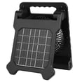 thumbnail image 3 of KFFKFF 10000mAh Solar Rechargeable Fan with LED Light, 7-Inch Portable Cordless Fan with Foldable Solar Panel, 4 Speeds & Timer, USB-Powered for Camping, Tents, Worksites, and Office Use, 3 of 9