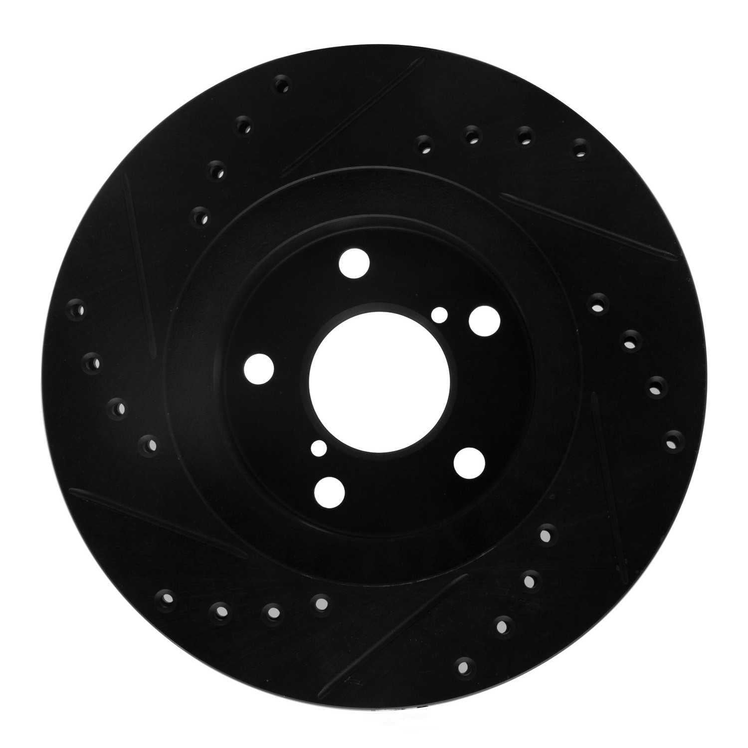 Dynamic Friction Company 633-13007R DFC Brake Rotor - Drilled And Slotted - Black