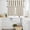 Brown, variant on Beige Striped Kitchen Curtains Sets for Windows 36 Inch Length, Modern Farmhouse Beige White Stripes Rod Pocket Window Treatments Tier Curtains and Valances Set for Bedroom/Bathroom