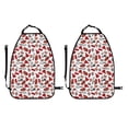 thumbnail image 2 of Kdxio Red Food Print 2 Pack Car Kick Mat Seat Cover Back Protector Mat with Pockets for Organizer Backseat Protector and Storage Anti Kick Pad for Vehicles, 2 of 9