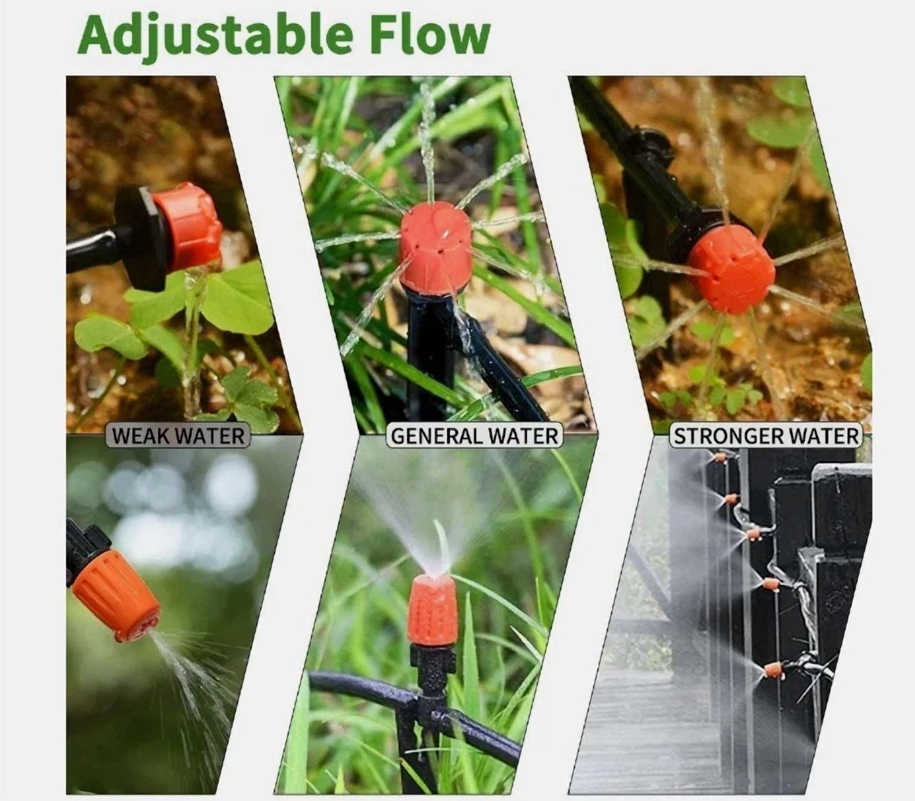 PURELY- 148 Pcs Garden Drip Irrigation Kit Micro Hose 4/7Mm Adjustable Watering System