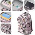 thumbnail image 4 of Cute Boston Terrier Dog and Pink Love Heart Backpack for School,Cute School Bag,Schoolbag with Adjustable Shoulder Straps & Padded Back,16.9 Inch, 4 of 5
