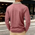 thumbnail image 4 of Mens Long Sleeve Polo Shirts Fashion Casual Raglan Button Polo Tee Collared Golf Shirt M, 4 of 6