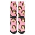 thumbnail image 4 of Stockings for Everyday and Festive wear – Soft Breathable Over The Knee Prints Stockings for Home Casual Use and Ideas,Pink One Size, 4 of 4