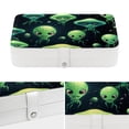 thumbnail image 4 of Alien Portable PU Leather Earring Holder Storage Box Display Case with Removable Compartment, 4 of 6