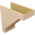 thumbnail image 5 of 11"W x 22"D x 22"H Classic Burlington Rough Cedar Woodgrain TimberThane Corbel, Primed Tan, 5 of 6