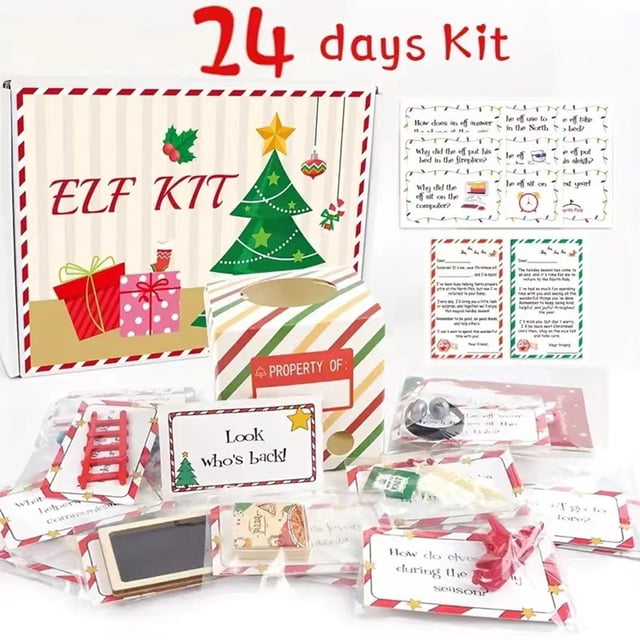 SIfdSeng Mini Toys 2025 Set 24 Days of Christmas Activity Props Christmas Set Christmas Countdown Set for Kids or Friends and Family Christmas Countdown 24 Days Kit Christmas Toys Preschool Toys