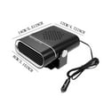thumbnail image 2 of 12V Car Heater Portable Fast Heating Defrost Defog Windshield Vehicle Interior Warmer with Speed Adjustable Temperature Control, 2 of 4