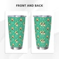 thumbnail image 3 of Salouo Bulldog Puppy Flower Print 20oz Tumbler with Lid,Stainless Steel Vacuum Insulated Tumbler Durable Insulated Coffee Mug Thermal Cup with Splash Proof Sliding Lid-Straw Two-piece Set, 3 of 8