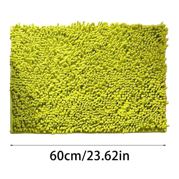 Shiogb Clearance Bathroom Non Slip Mat Household Floor Mat Printed Floor Mat Absorbent Non Hair Off Pvc Mat, Chenille Door Mat (40*60) Aa 11X8.7X2.4 Inches, 1X Carpet